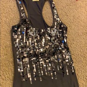Sequin tank top